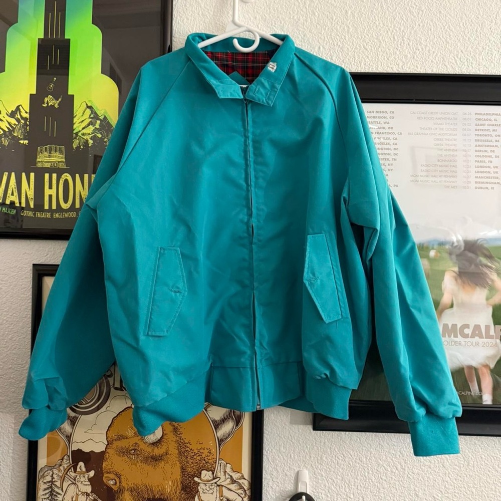 Teal Bomber Jacket